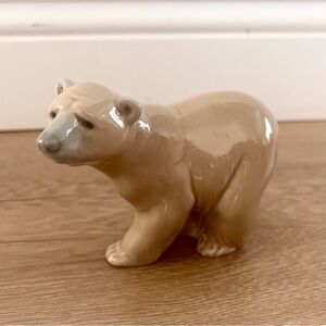 Vintage 1971-1974 LLADRO Figurine Attentive‎ Bear RETIRED Mint 4” H X 5” L